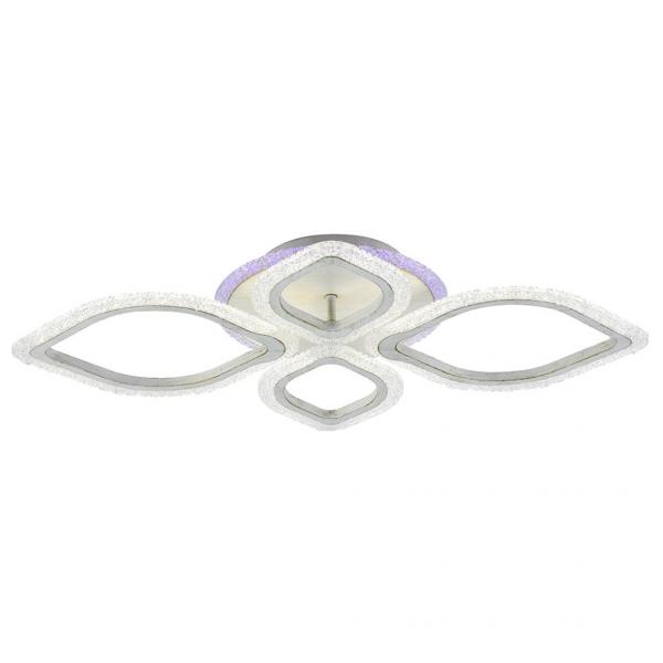 Светодиодная диммируемая люстра с ПДУ Profit Light 8018/2+2 PGD 76W+7W RGB