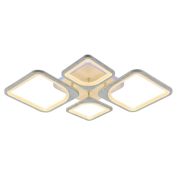 Светодиодная диммируемая люстра с ПДУ Profit Light 8057/2+2 PGD 112W+8W RGB