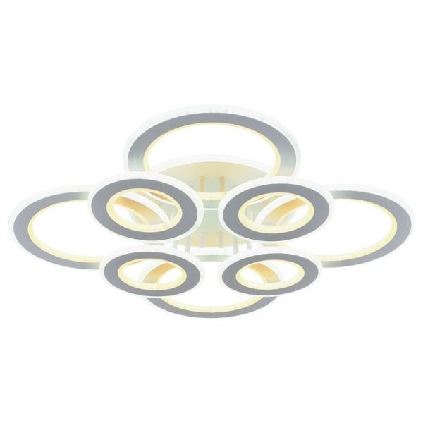 Светодиодная диммируемая люстра с ПДУ Profit Light 8005/4+4 WHT