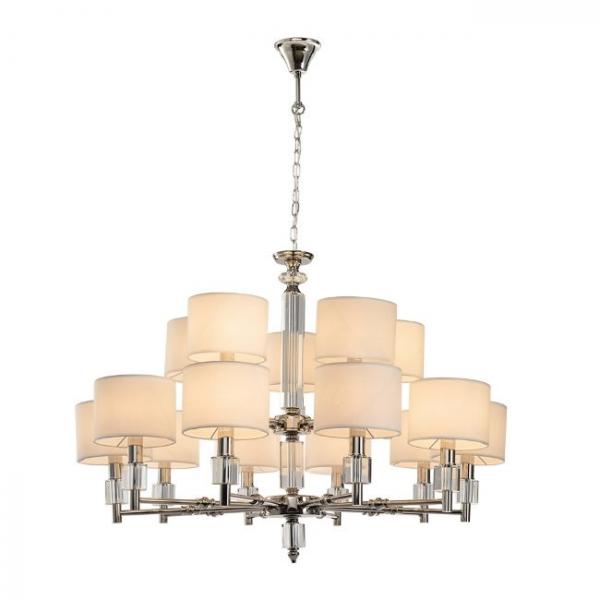 Люстра подвесная Lumien Hall Малье LH1053/15H-NK-WT