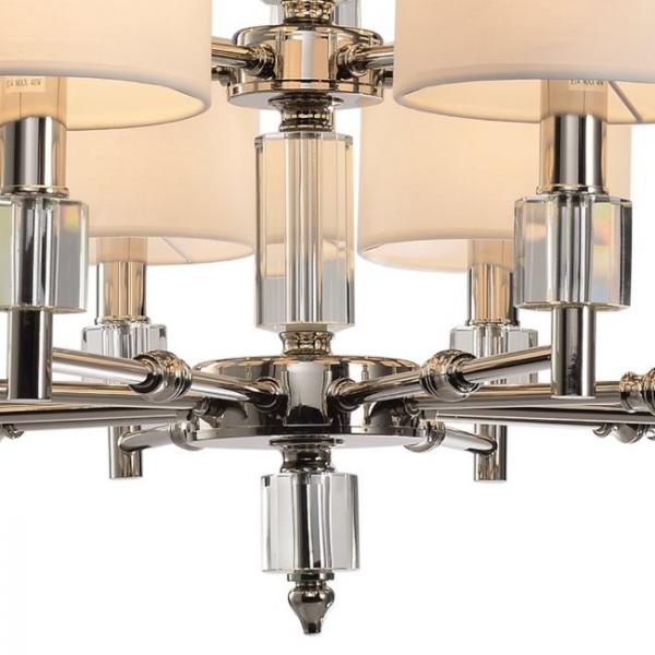 Люстра подвесная Lumien Hall Малье LH1053/15H-NK-WT