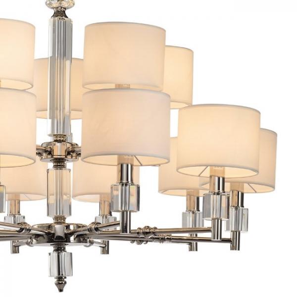 Люстра подвесная Lumien Hall Малье LH1053/15H-NK-WT