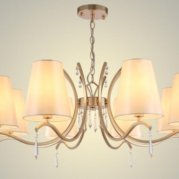 Подвесная люстра Crystal Lux Renata SP8 GOLD (3591/308)