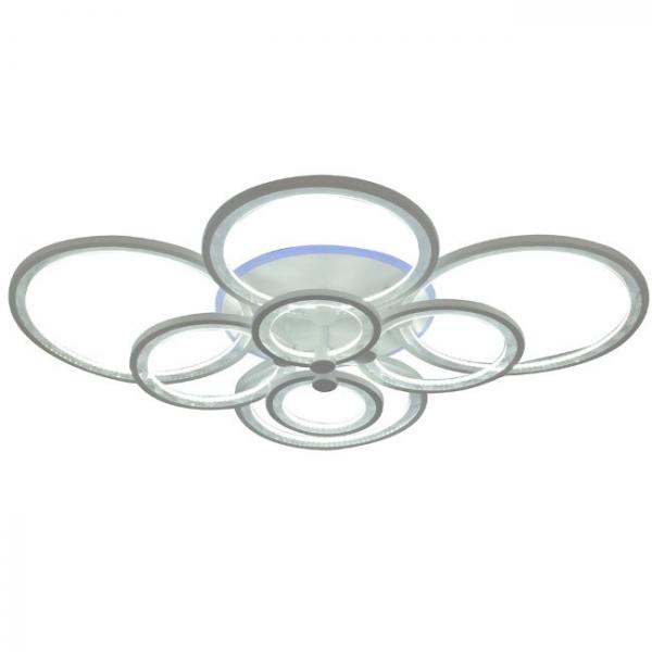 Светодиодная диммируемая люстра с пультом ДУ Seven Fires Floki SF7053/9C-WT-RGB