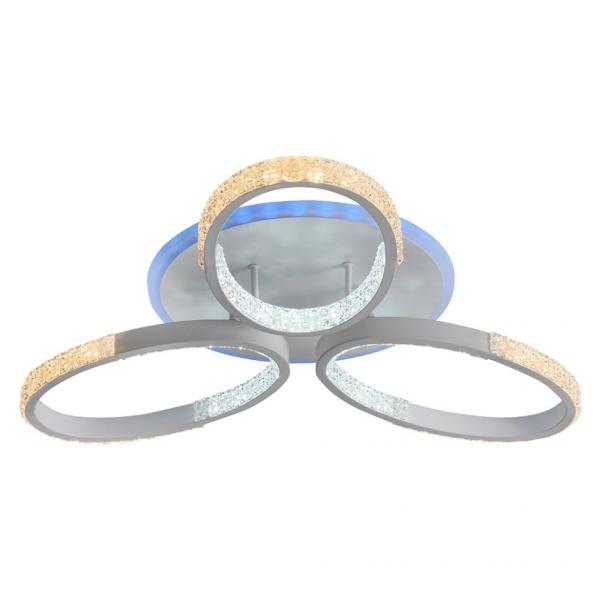 Светодиодная диммируемая люстра с ПДУ Profit Light 8097/3 WHT 66W+6W RGB
