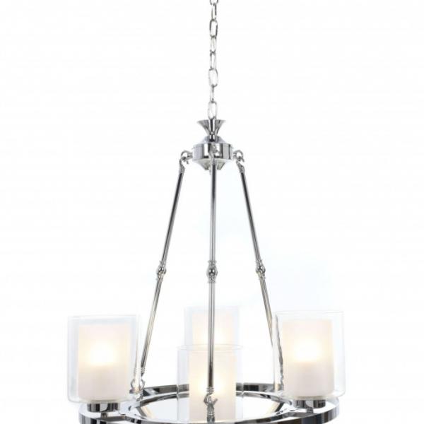 Подвесная люстра Lumina Deco Santini LDP 1220-4 CHR+WT