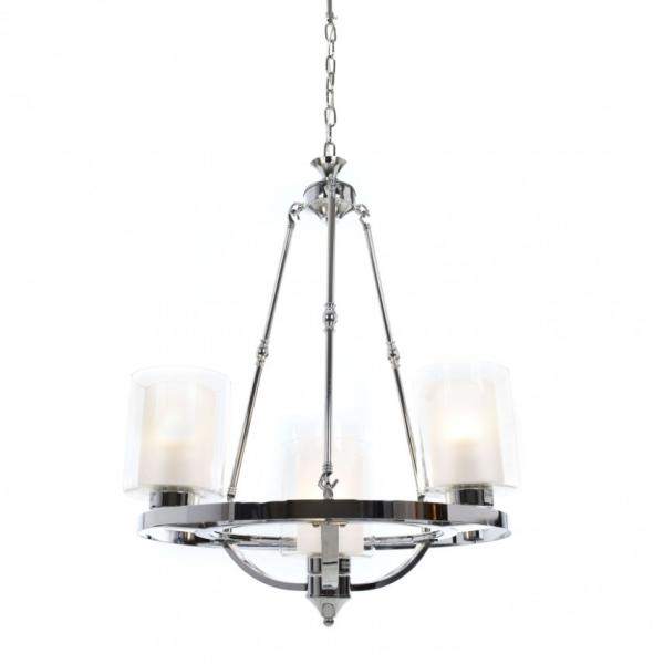 Подвесная люстра Lumina Deco Santini LDP 1220-4 CHR+WT