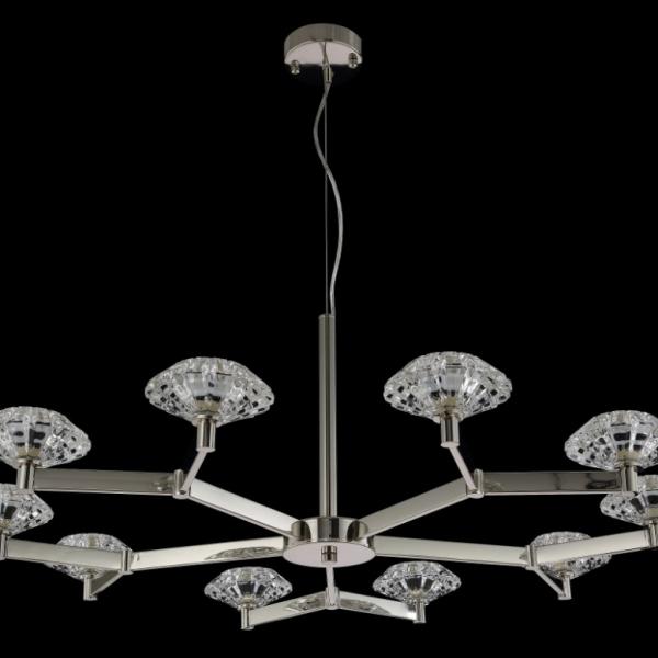 Подвесная люстра Crystal Lux Rebeca SP10 NICKEL (3540/310)