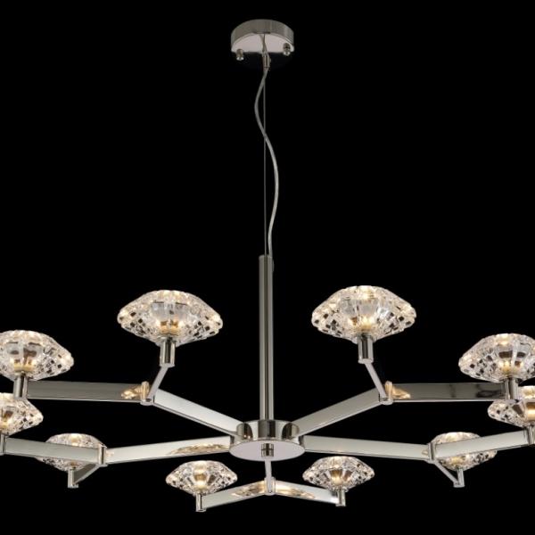 Подвесная люстра Crystal Lux Rebeca SP10 NICKEL (3540/310)