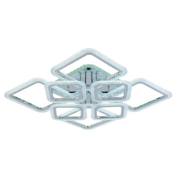 Светодиодная диммируемая люстра с ПДУ Profit Light 8087/4+4 CHR A 224W+11W RGB