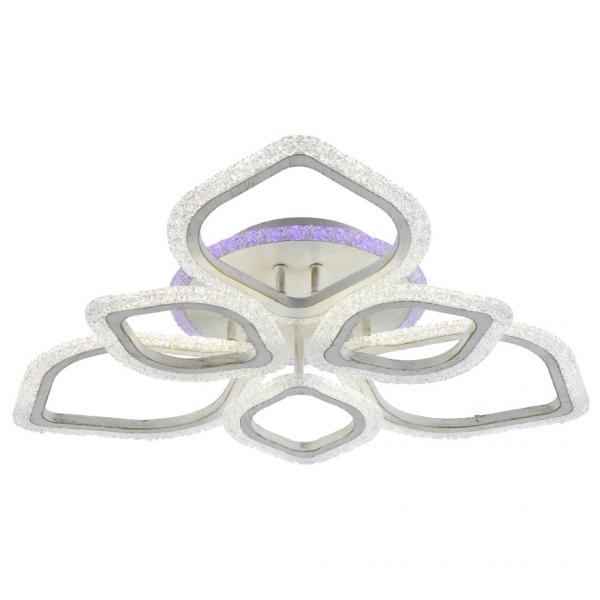 Светодиодная диммируемая люстра с ПДУ Profit Light 8018/3+3 PGD 114W+7W RGB