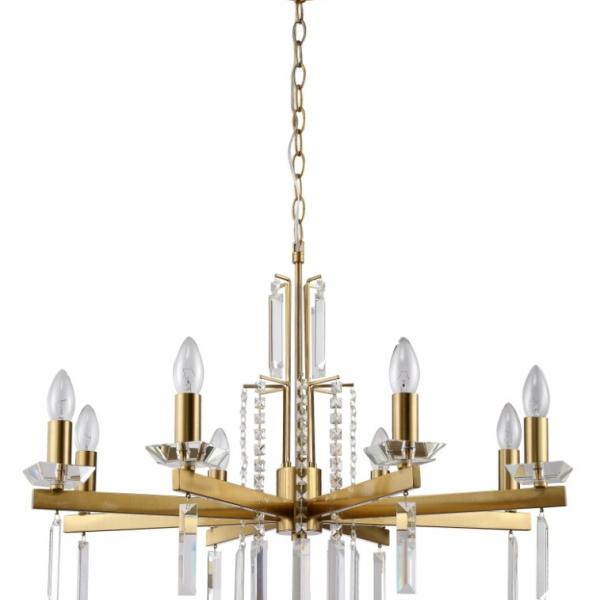 Подвесная люстра Crystal Lux MARRON SP8 BRASS