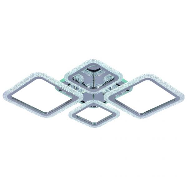 Светодиодная диммируемая люстра с ПДУ Profit Light 8015/2+2 CHR