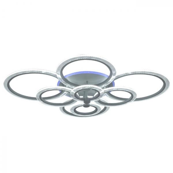 Светодиодная диммируемая люстра с пультом ДУ Seven Fires Odeon SF7052/9C-GY-RGB