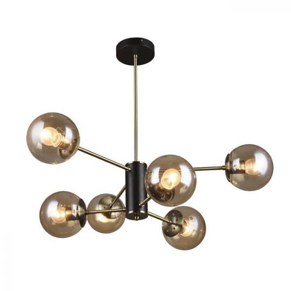 Люстра на штанге Seven Fires Kejla SF3321/6C-AB-BK