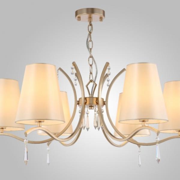 Подвесная люстра Crystal Lux RENATA RENATA SP6 GOLD