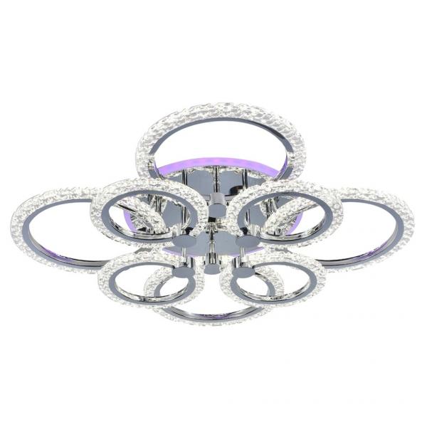 Светодиодная диммируемая люстра с ПДУ Profit Light 8027/4+4 CHR