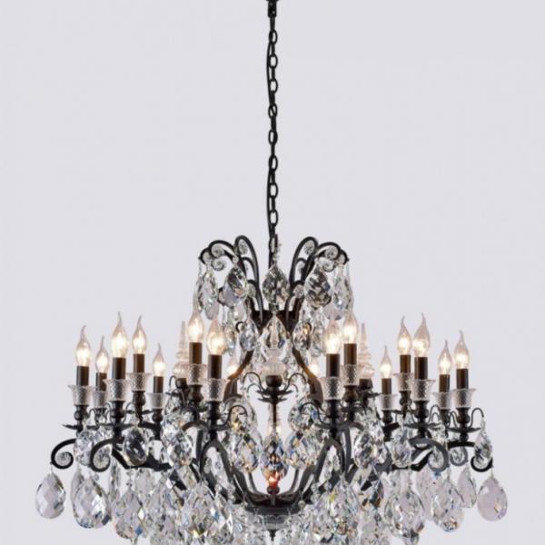 MAGNIFICO SP19 BLACK/TRANSPARENT Подвесная люстра CRYSTAL LUX MAGNIFICO