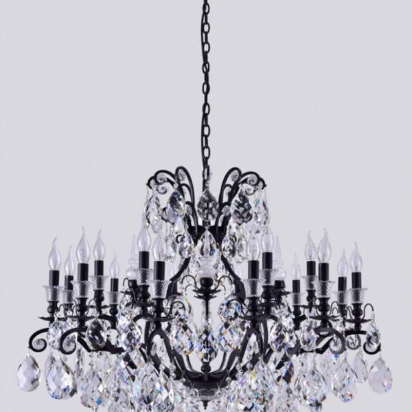 MAGNIFICO SP19 BLACK/TRANSPARENT Подвесная люстра CRYSTAL LUX MAGNIFICO