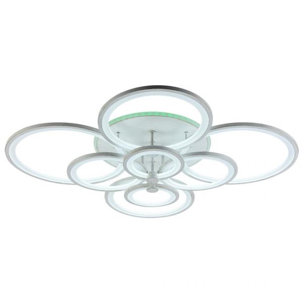 Светодиодная диммируемая люстра с ПДУ Profit Light 8077/8 PGD 256W+11W RGB