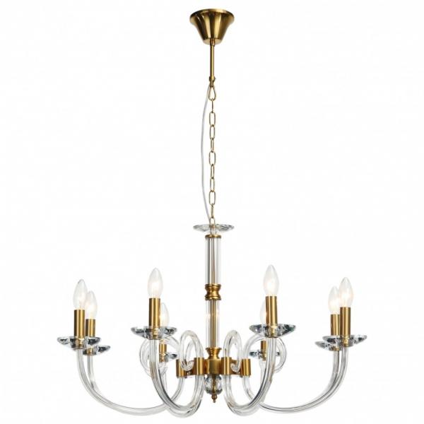 Подвесная люстра с хрусталем Glass Stilfort 1050/03/08P
