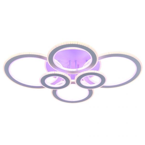 Светодиодная люстра с ПДУ Profit Light 8005/6 WHT 198W+156W BL+YL