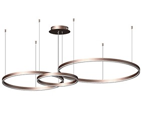 Подвесная светодиодная люстра Kink light Тор кофе 08223,04P(3000K)