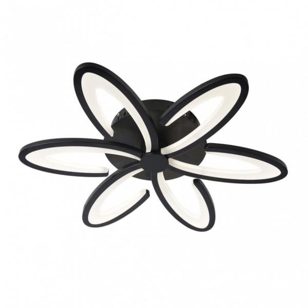 OML-49317-60 Потолочная светодиодная люстра с пультом ДУ Omnilux Florinas Black