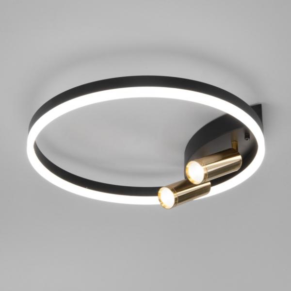 Потолочная люстра с управлением по Wi-Fi Eurosvet Luminari 90247/3 черный/золото Smart (a055664)