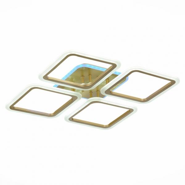Светодиодная диммируемая люстра с пультом ДУ Evoled Qutro SLE200422-04RGB