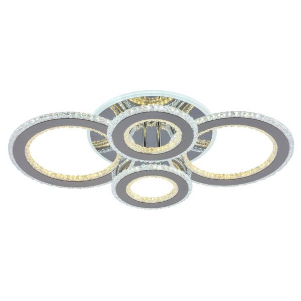 Светодиодная диммируемая люстра с ПДУ Profit Light 8040/2+2 CHR
