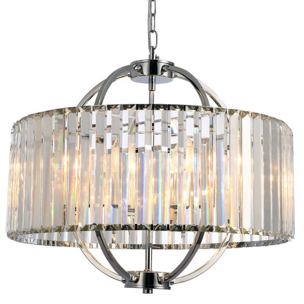 Подвесная люстра Natali Kovaltseva Plaza 81408/5C CHROME