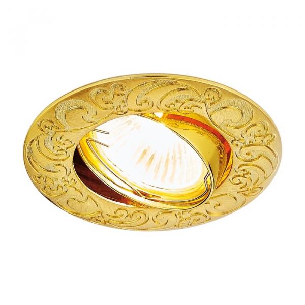 Встраиваемый точечный светильник с поворотным механизмом Ambrella light Iron 710 GD