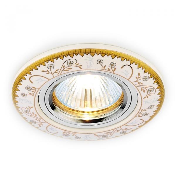 Встраиваемый точечный светильник из керамики Ceramo Ambrella light D5530 W/YL