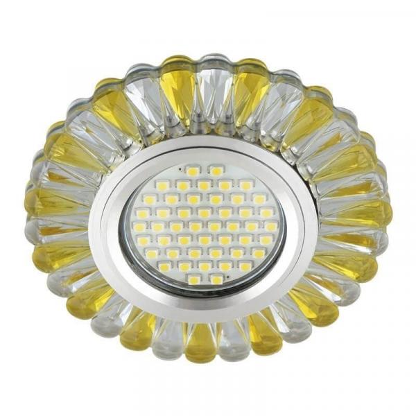 Встраиваемый светильник с LED подсветкой Fametto Luciole DLS-L145 Gu5.3 Glassy/Gold (UL-00003891)