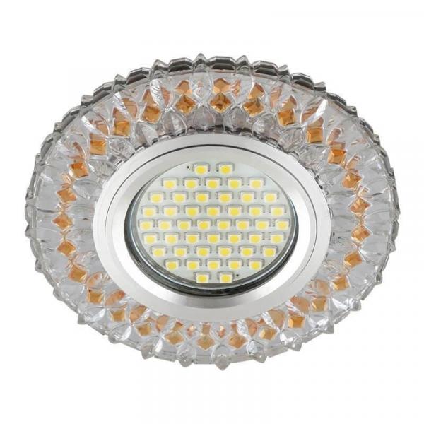 Встраиваемый светильник с LED подсветкой Fametto Luciole DLS-L138 Gu5.3 Glassy/Light Tea (UL-00003870)
