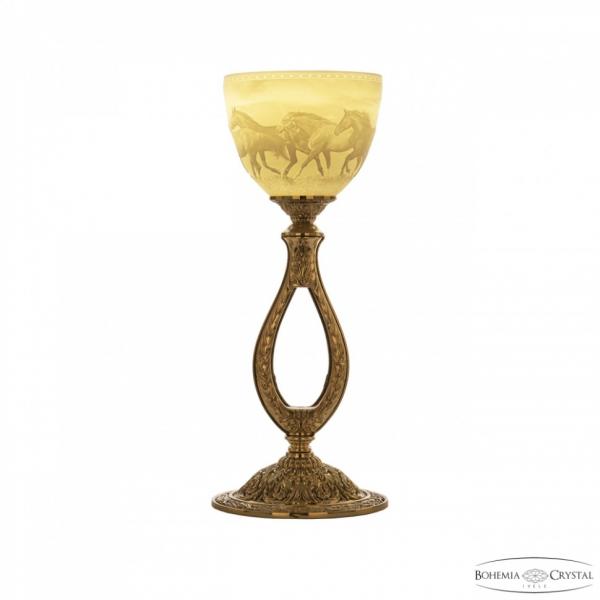 Настольная лампа Bohemia Ivele Crystal 71300L/15 G P1 Horse