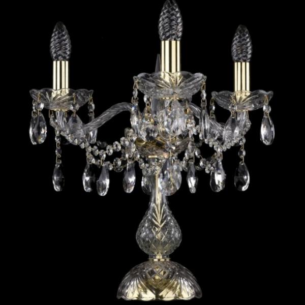 1413L/3/141-39/G Настольная лампа Bohemia Ivele Crystal