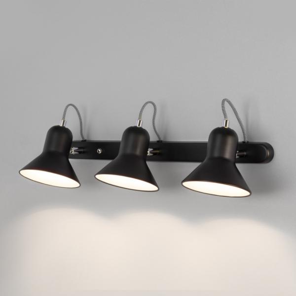Спот Евросвет Canotier 20083/3 черный/хром a045346
