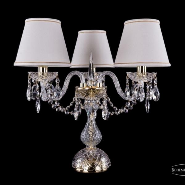 1406L/3/141-39/G/SH40a-160 Настольная лампа Bohemia Ivele Crystal