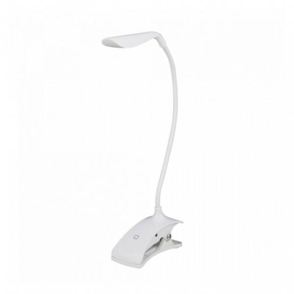 Сенсорная настольная лампа с диммером на прищепке Uniel TLD-533 White/LED/250Lm/5500K/Dimmer (UL-00001494)