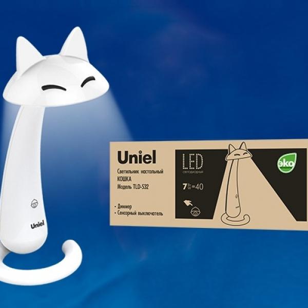 Настольная лампас диммером Uniel TLD-532 White/LED/360Lm/4500K/Dimmer (UL-00001461)