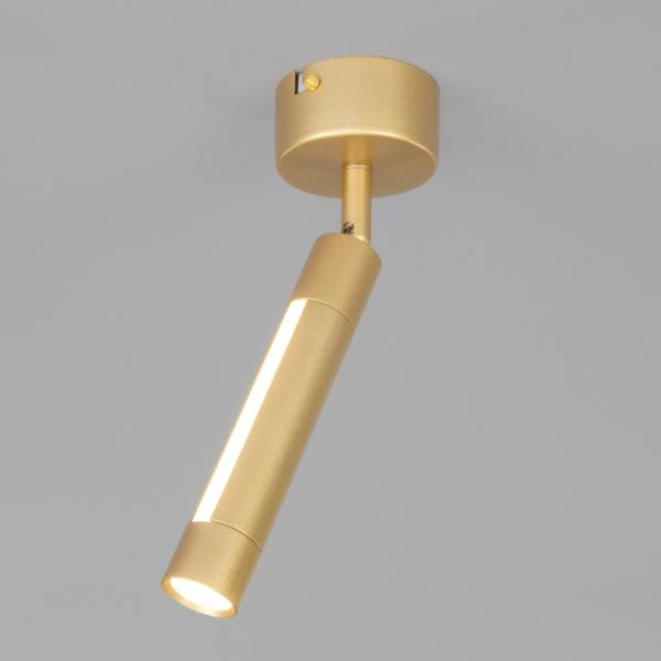 Светодиодный спот Евросвет Strong 20084/1 LED матовое золото (a047507)