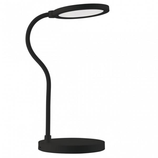 Сенсорная настольная лампа с USB и диммером Uniel TLD-553 Black/LED/400Lm/4500K/Dimmer/USB (UL-00003339)