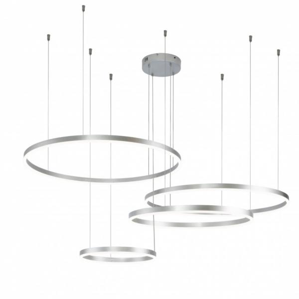 Подвесной светодиодный светильник Galass Indigo 14001/4P Silver