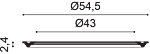 R66 Потолочная розетка из полиуретана